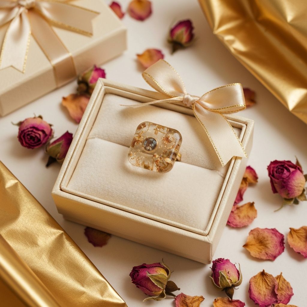 Luxurious resin gift packaging