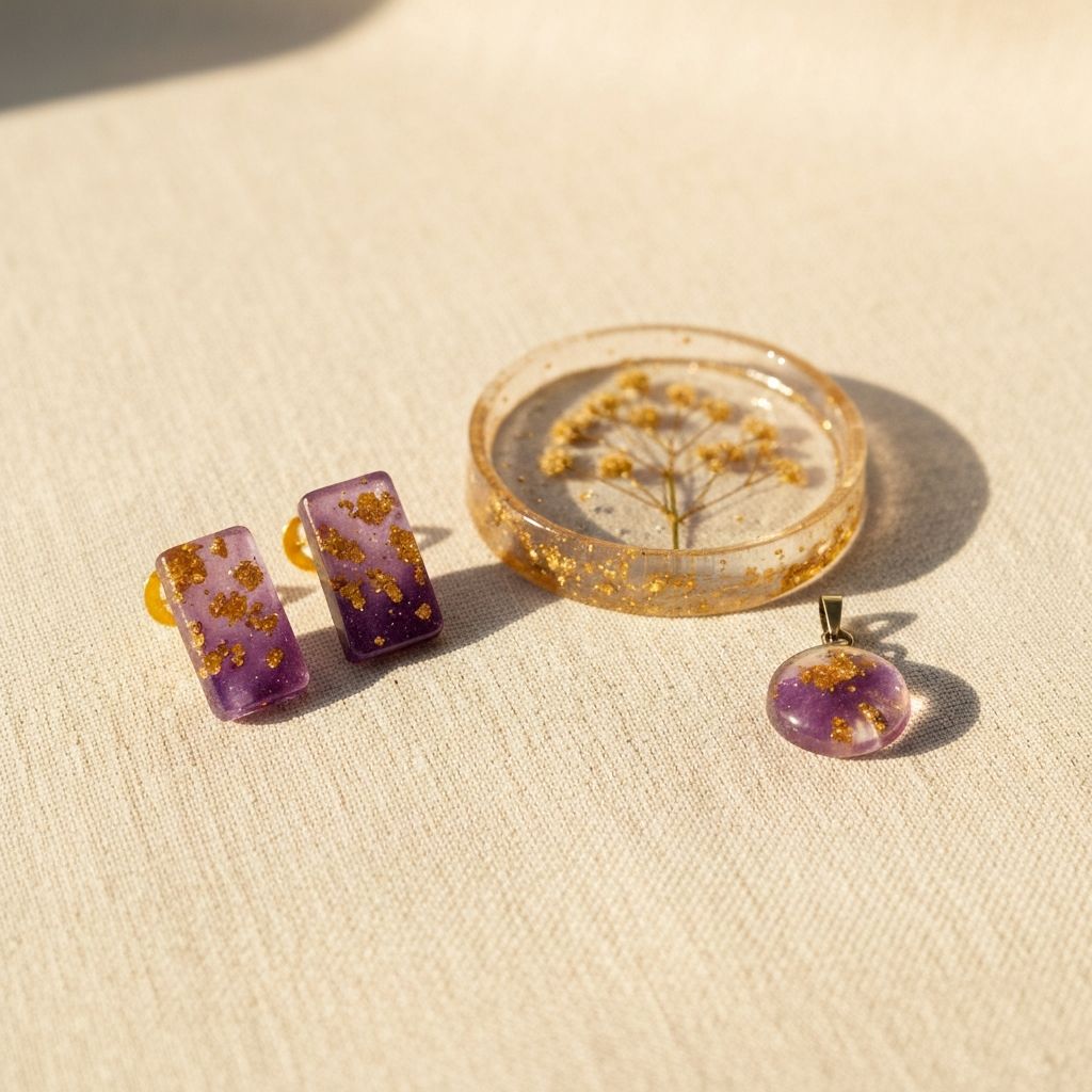 Beautiful handmade resin art pieces by She Loves Resin